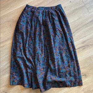 Vintage Wool Blend Fall Skirt